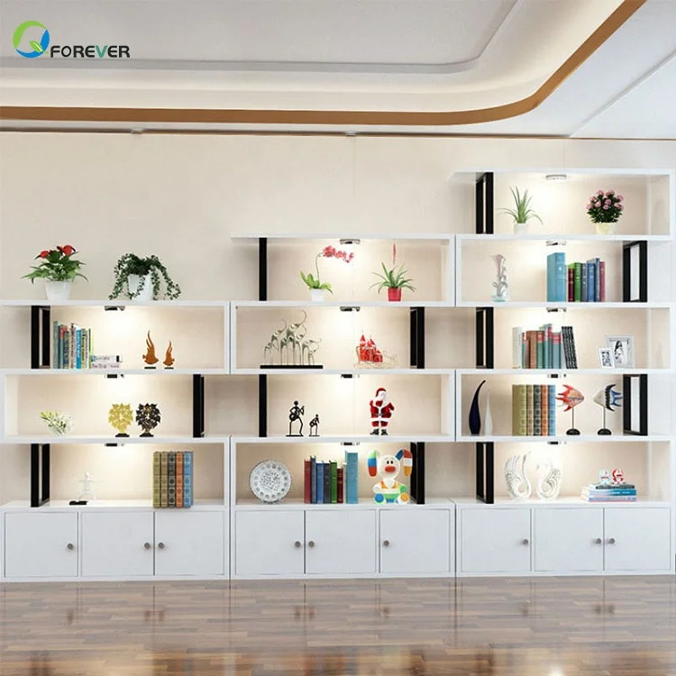 Wood Shelving Display Shelf for Grocery Packaged Foods In Supermarket