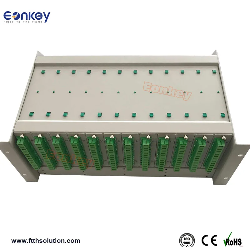 
Eonkey 144cores Aluminum rack mount High Density Smart ODF 3U 19 main fiber optical distribution frame 