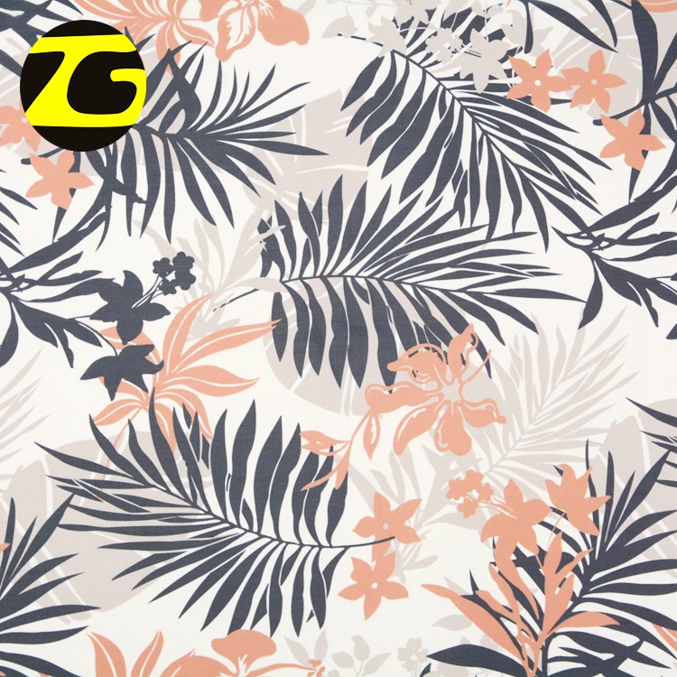 Polyester italian chiffon fabric custom making floral woven chiffon fabric digital printed for skirts