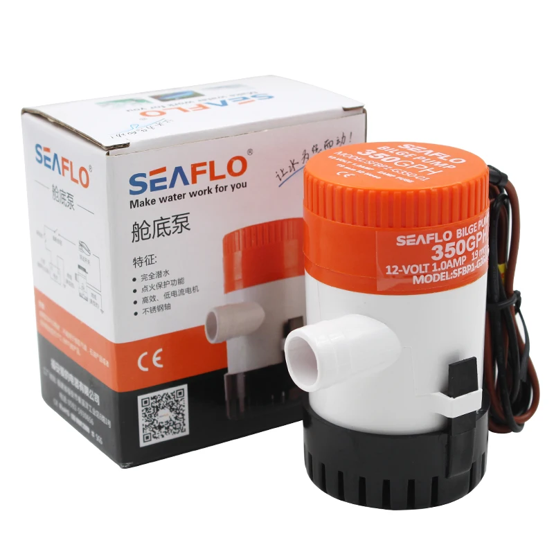 
SEAFLO 12V/24V Non-Automatic Bilge Pump Submersible Pump for Marine RV Boat Industrial 