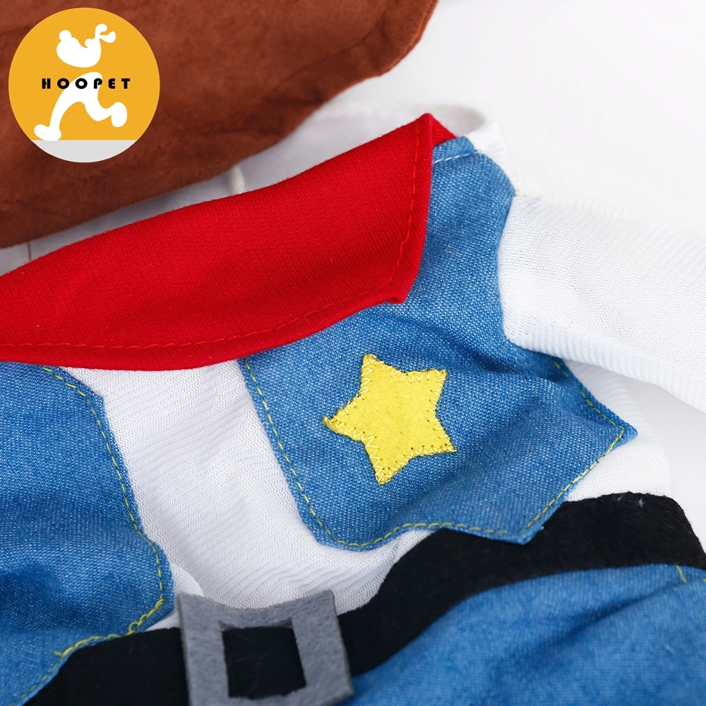 Pet Costume West CowBoy Uniform with Hat Funny Dog Cowboy Clothing Halloween Costume for Small Dog Cat