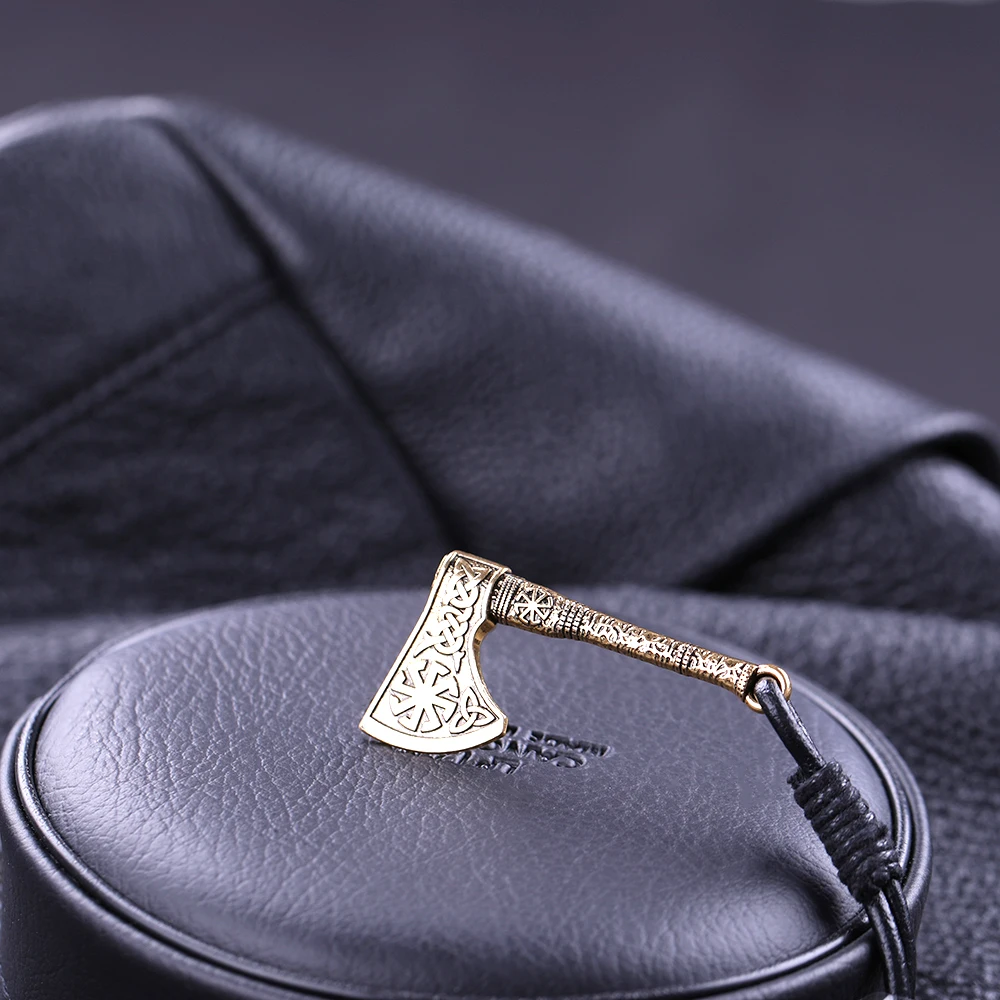 Slavic Talisman Kolovrat Sun Wheel Amulet Braided leather Axe Pendant Bracelets