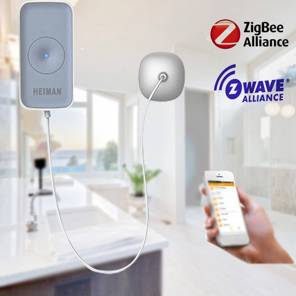 Мини размер домашней автоматизации zwave воды датчик сигнализации