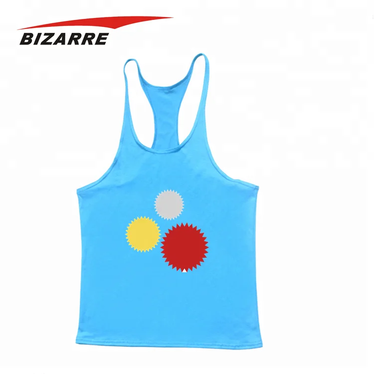 New Design Gym Print Sports Custom Stringer Singlet