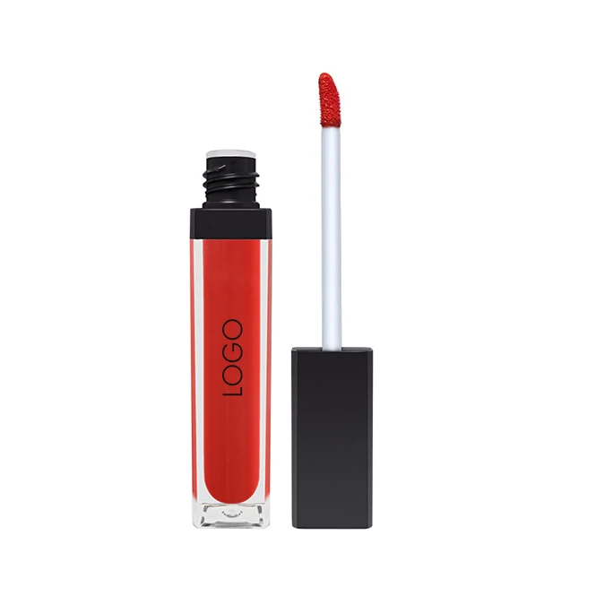 
Wholesale matte lip gloss with no labels long lasting private label glitter lip gloss 