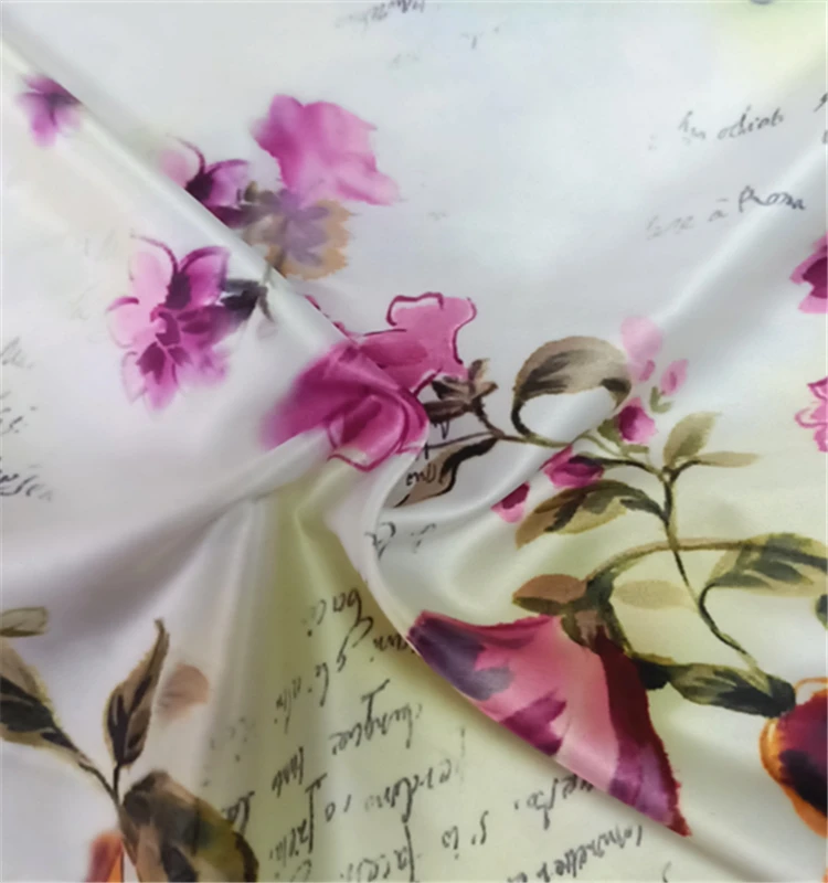 Wholesale 100% Silk Crepe De Chine Fabric 12mm Custom Designs Garments Dresses Bedding Curtains Weddings Costumes Scarfs Girls