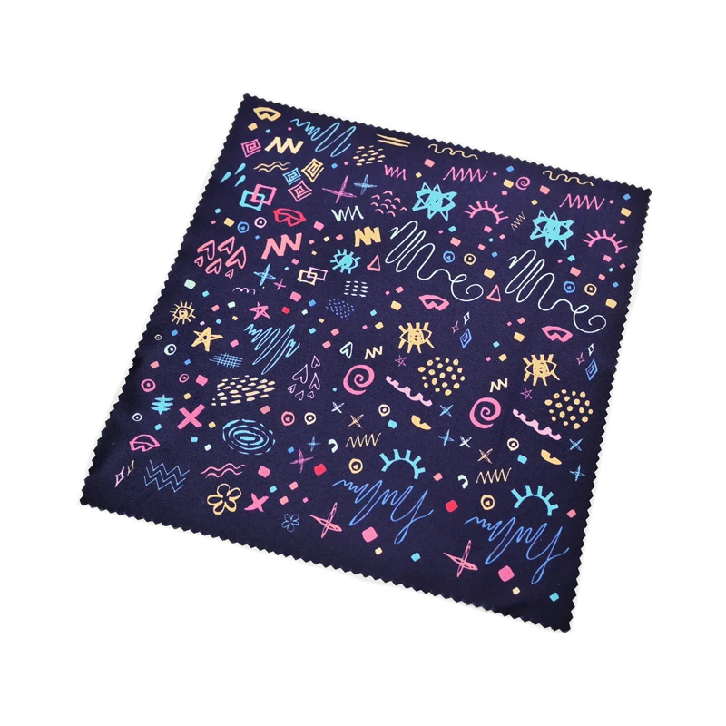Custom Logo Printed Microfiber Cleaning Cloth For Eyeglasses