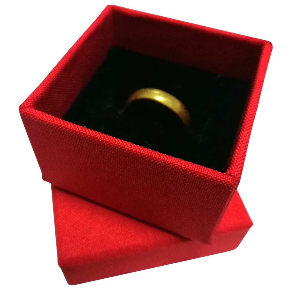 
Custom logo wedding jewelry luxury velvet ring box 