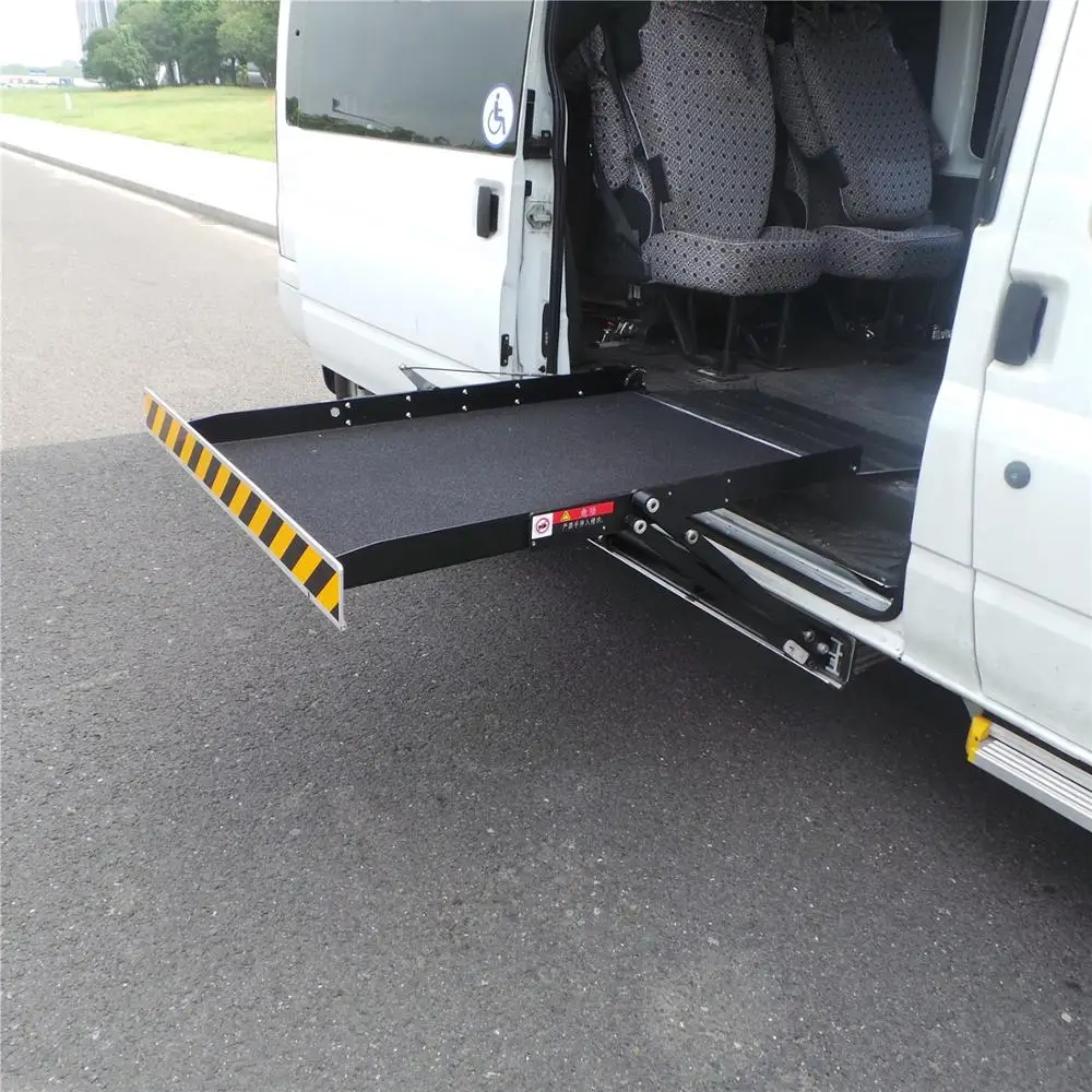 Electric Hydraulic Patient Transfer Wheelchair Platform Lift for Car Van Minivan Truck Disabled Handicapped people 300kg Capaci