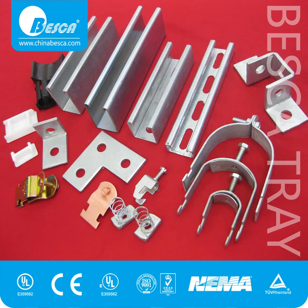 Горячей оцинковкой после изготовления Щелевой Канал со стойкой с пружинная гайка