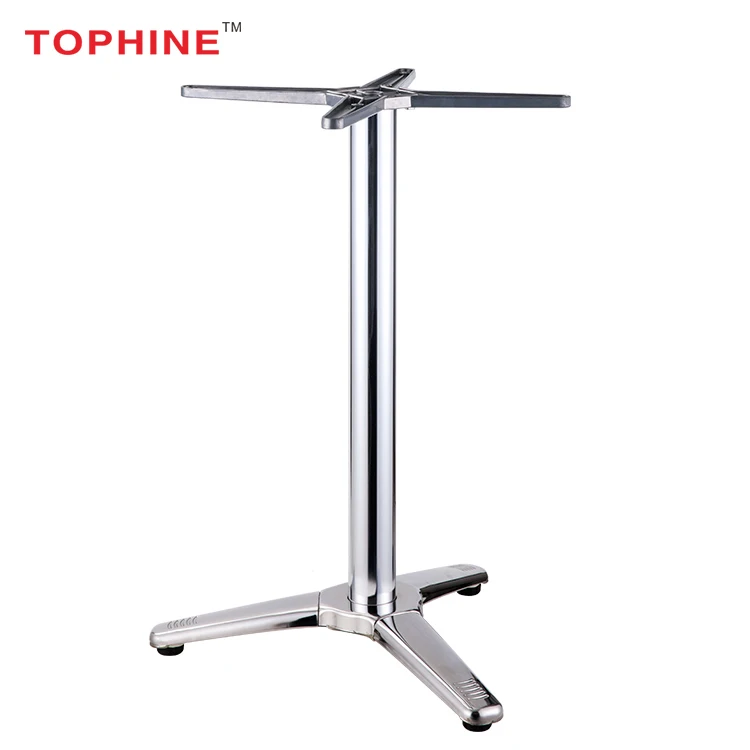 
Commercial Contract TOPHINE Restaurant Aluminum Dining Table Bases For Round Glass Tops 
