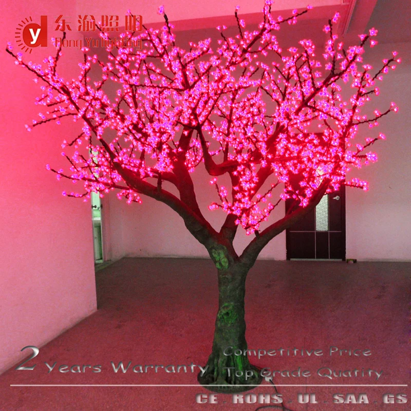 3072 LEDs white light artificial trunk led cherry blossom flower tree light