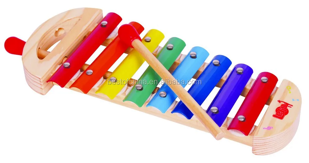 
Wooden Xylophone Music Toy with mallets For Kids by Sky-blue 