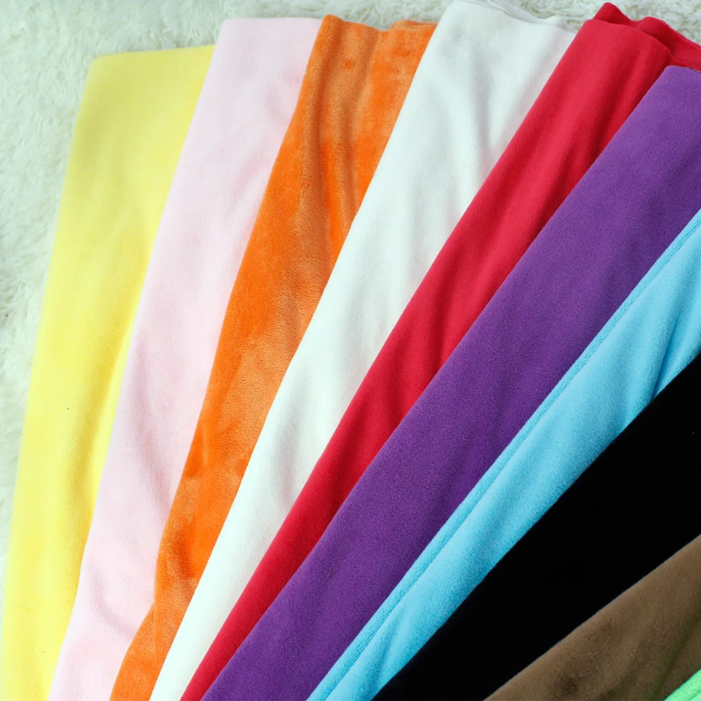 Short plush fabric soft fabric in autumn and winter pure color fabric factory wholesale HT-PSVDF-A