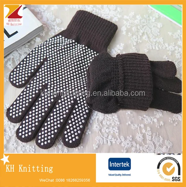 2021 Autumn Winter Women Multi Color Warm ACrylic Gloves Non-slip Cycling Knit Gloves Men Gym Glove Mittens