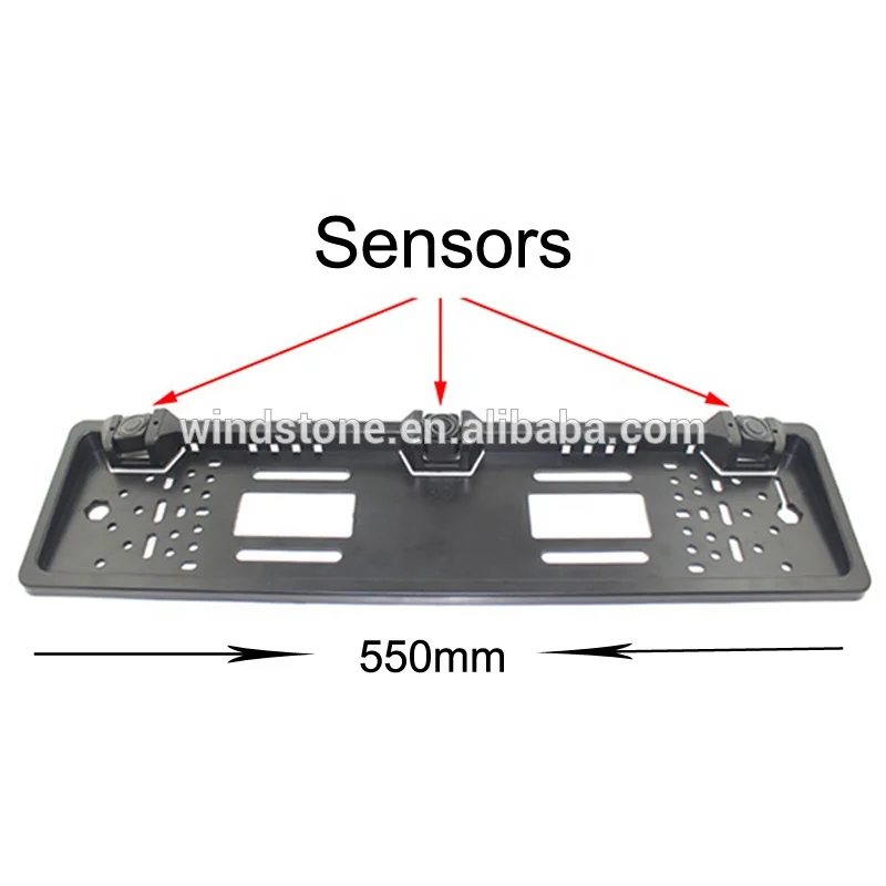 3 Mins Installation European License Plate Rear Parking Sensor Buzzer Alarm
