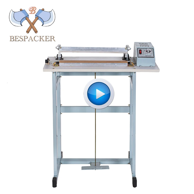 Bespacker SF-600 with seal impulse foot pedal heat sealer machine