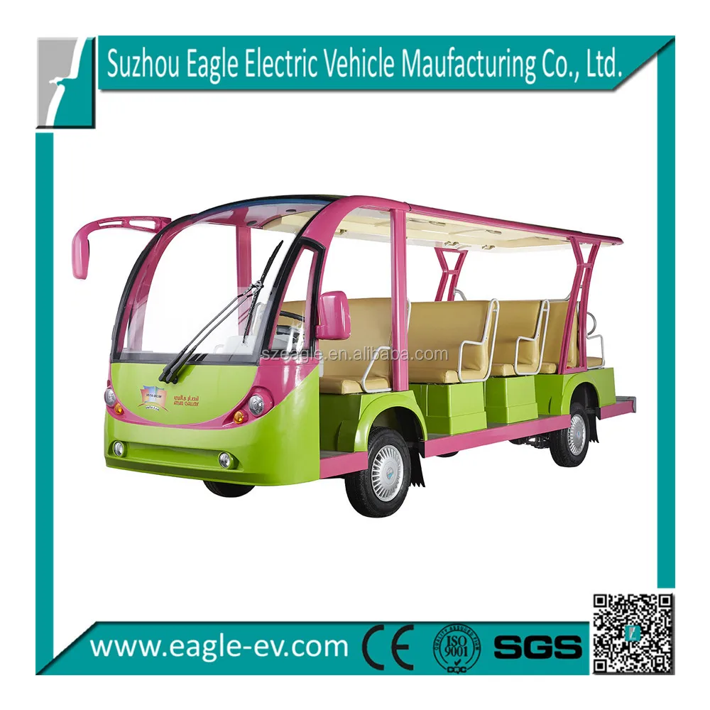14 seats electric sightseeing bus EG6158K zoo shuttle for sale