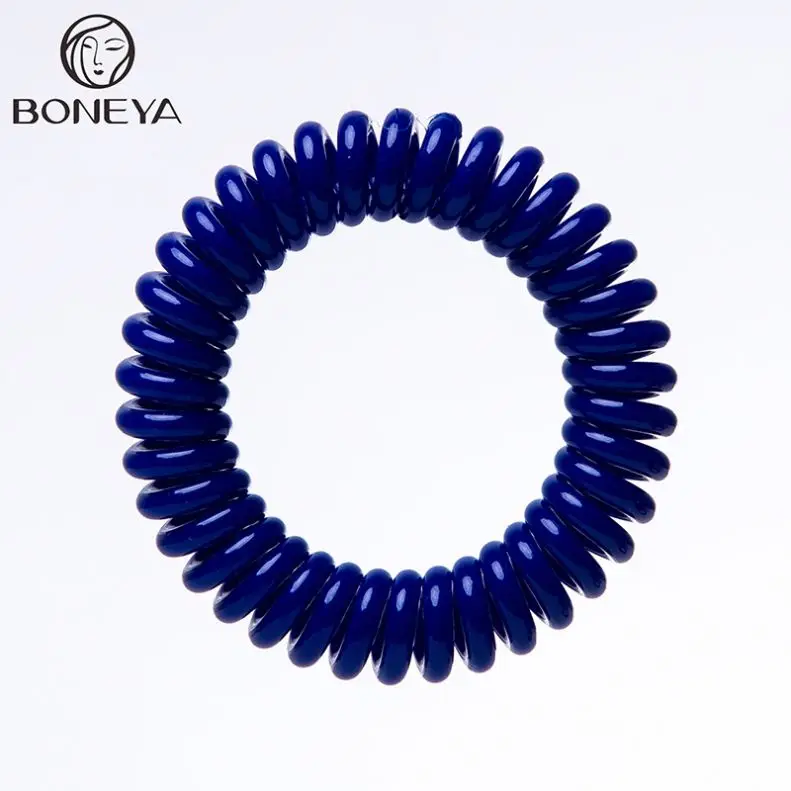 Golden Supplier Rubber High-elasticity telephone line hair band , hair accessories