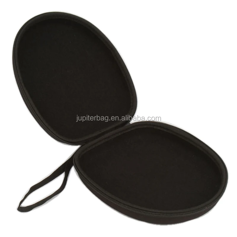 eva headphone zipper case organizer with pvc logo