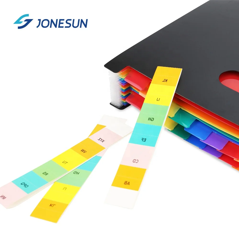 wholesale high quality A4 pp plastic 24 pockets classification folder organizer expanding file with handle