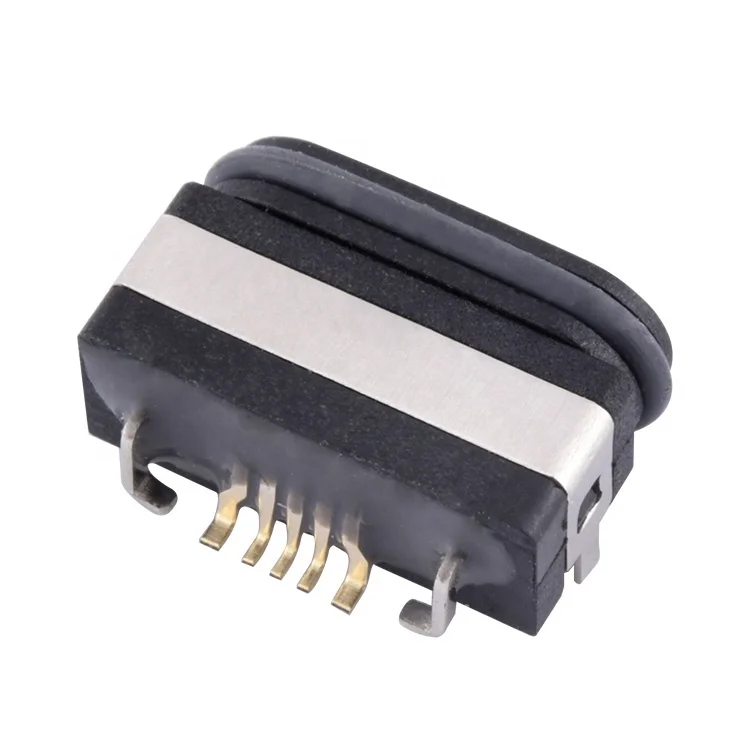 3 AMP Micro USB Connector IP68 Waterproof Female Jack Connector