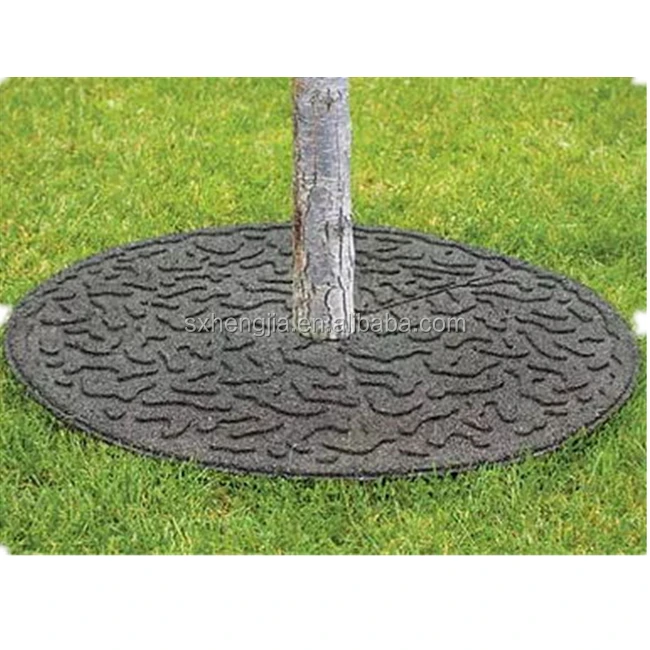 Cheap 24 30 36 inch recycle rubber mulch tree ring