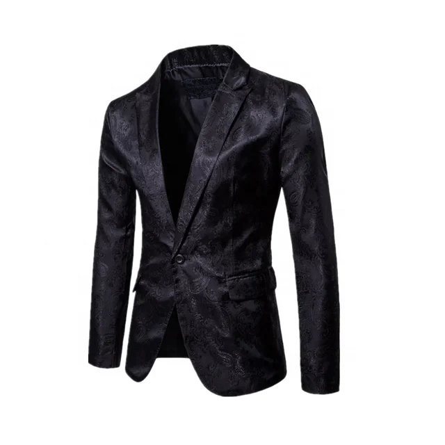 Оптовая продажа, мужской костюм в дворцовом стиле, темно-зернистый дизайн, модный мужской костюм на одной пуговице, облегающее пальто, брюки, мужской костюм