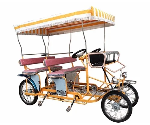 ELECTRIC 4 SEATER  BIKE WITH LED LIGHTS  surrey QUADRICYCLE