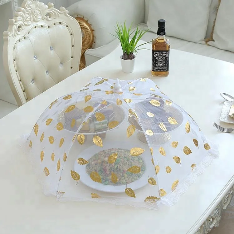 BaiChuan Round breathable mesh folded anti-mosquito fly net food cover