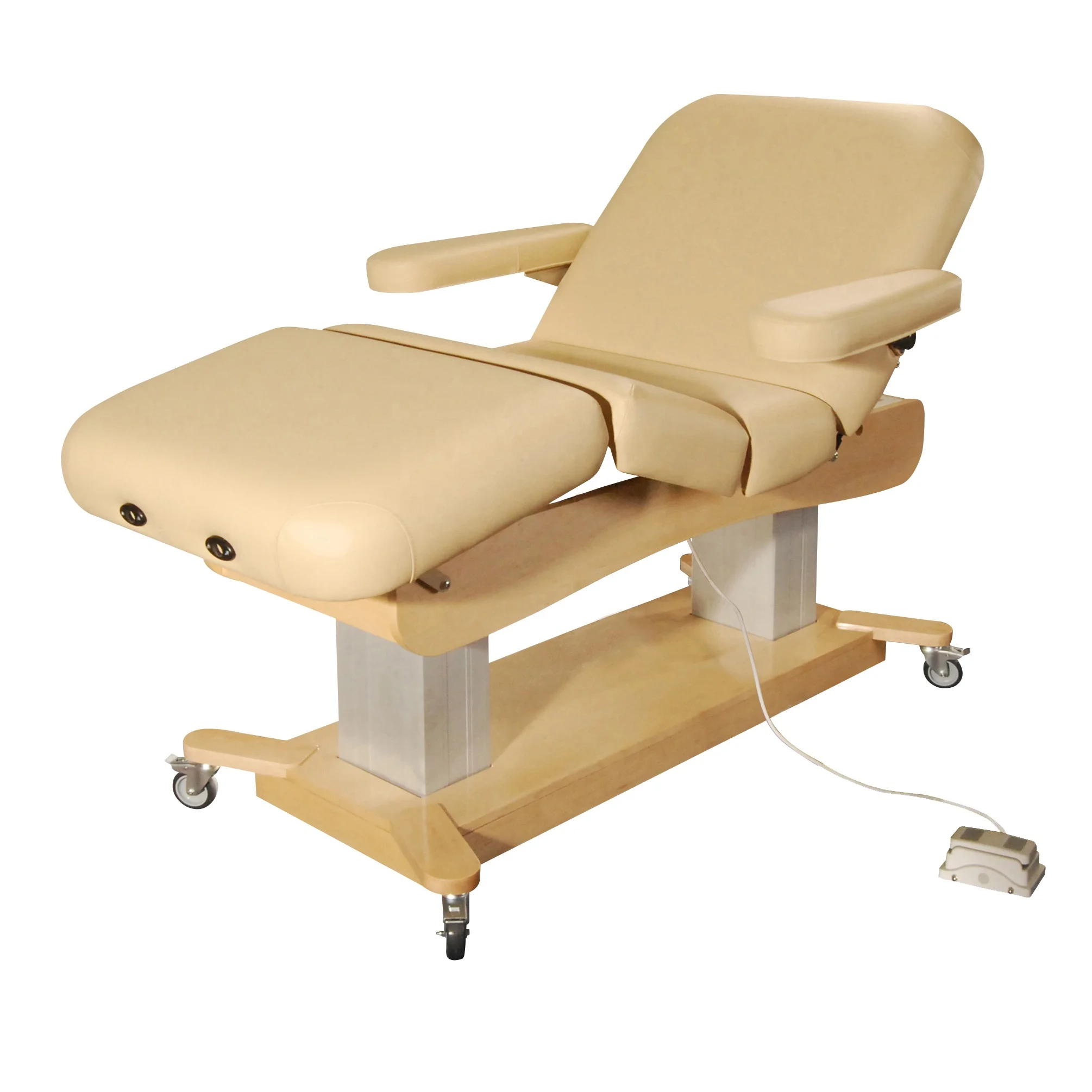 Mt Watt-Deluxe, Заводская многофункциональная регулировка с 3 двигателями, электрический массажный стол, удлинитель ресниц, спа-кровать с колесами