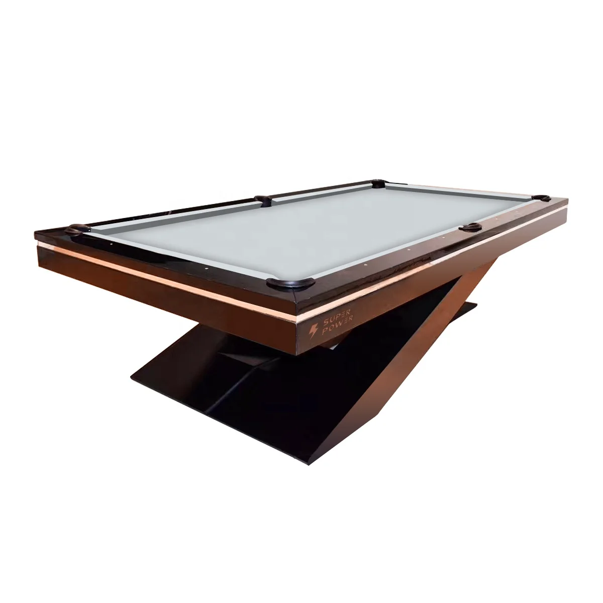 2021 Custom styles 7ft/8ft/9ft solid wood and slate multi functional dining billiard pool table