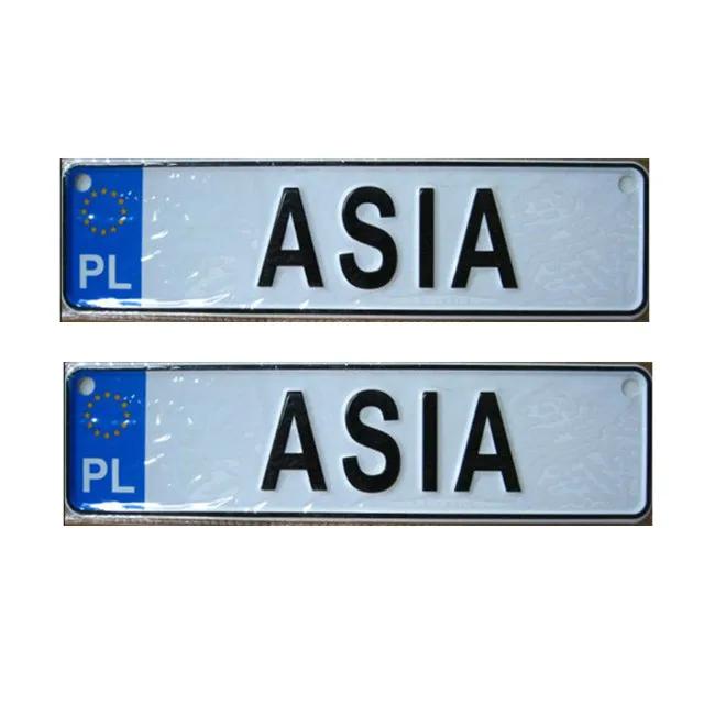 Customized Motorcycle Number Plate Electric Vehicle License Plate Car Accessory