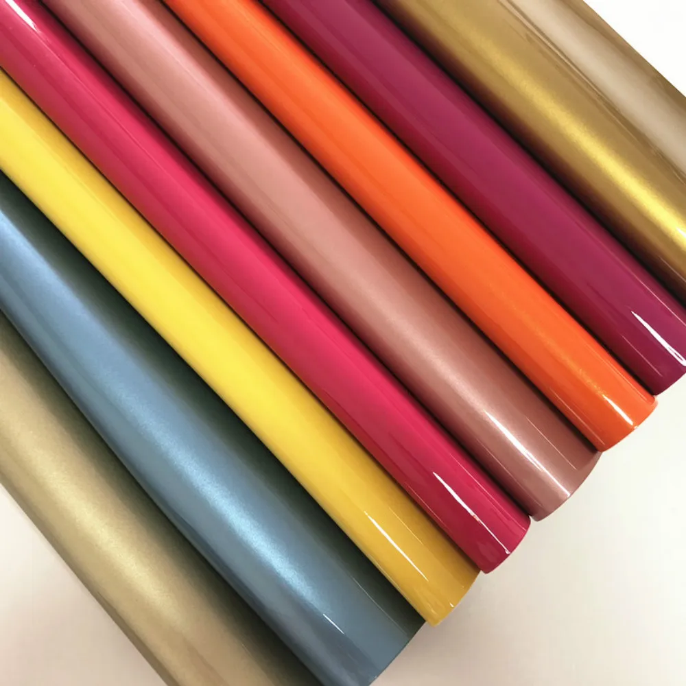 2019 colorful pu patent leather for making notebook cover and lady bag