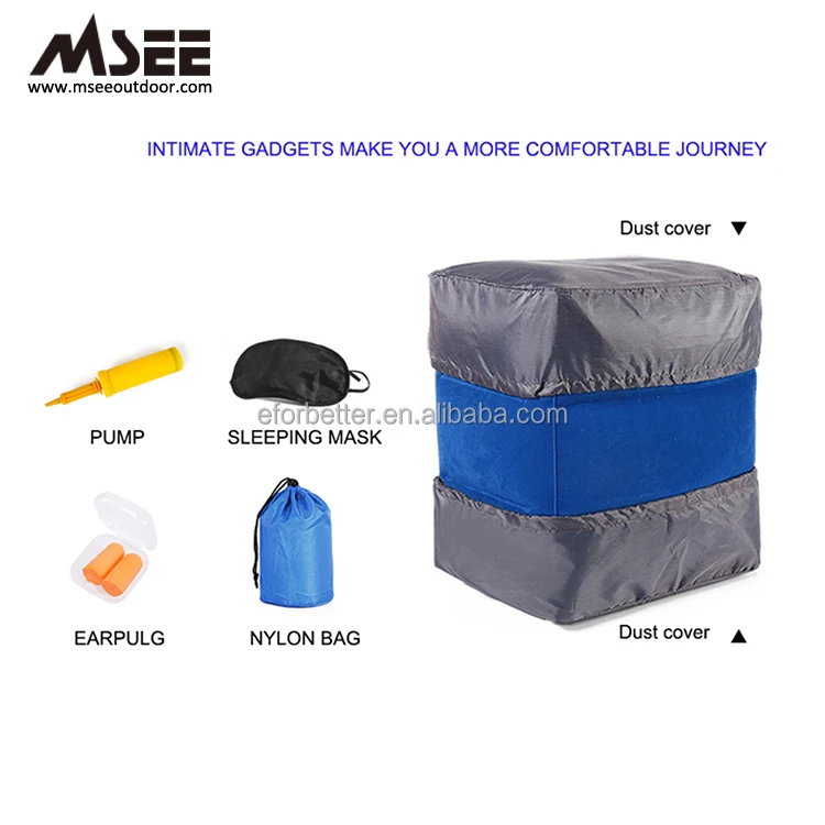 Folding Footrest Inflatable Foot Rest Leg Pillow