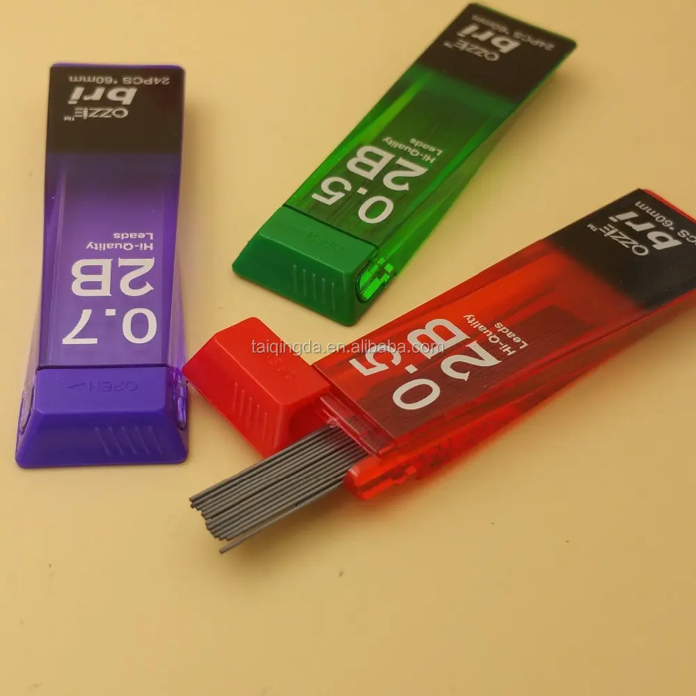 HB 2B 0.7mm mechanical pencil lead in tube stationery minas