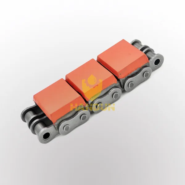 Roller Chain With Vulcanized Elastomer Profile
