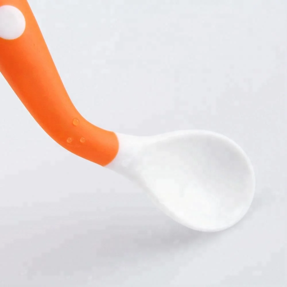 Wholesale Fancy Soft BPA Free Feeding Supplies Non-toxic  Personalized PP Bendable Baby Spoon