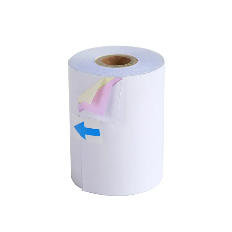 
Top grade high quality 3 ply color carbonless receipt paper roll 