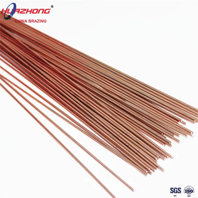 Phos-Copper Brazing Round Rods for Air-condition Refrigeration Soldering Stick HVAC Welding Flat Bars Manufacturer Filler Metal