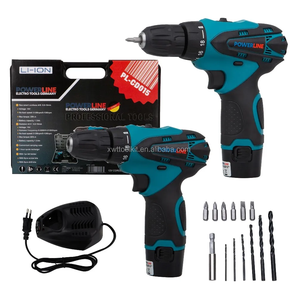 Stock Sale Electric Tool Set Cordless Drill Kit with Best Quality Send From Germany