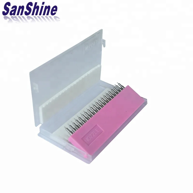 Ruby tipped coil winding nozzle