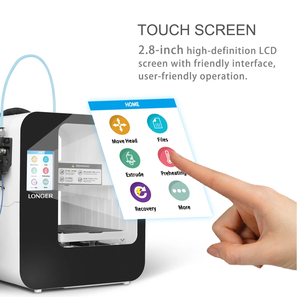 Super mini 3D printer plastic,  desktop 3D printing machine Longer Cube 2