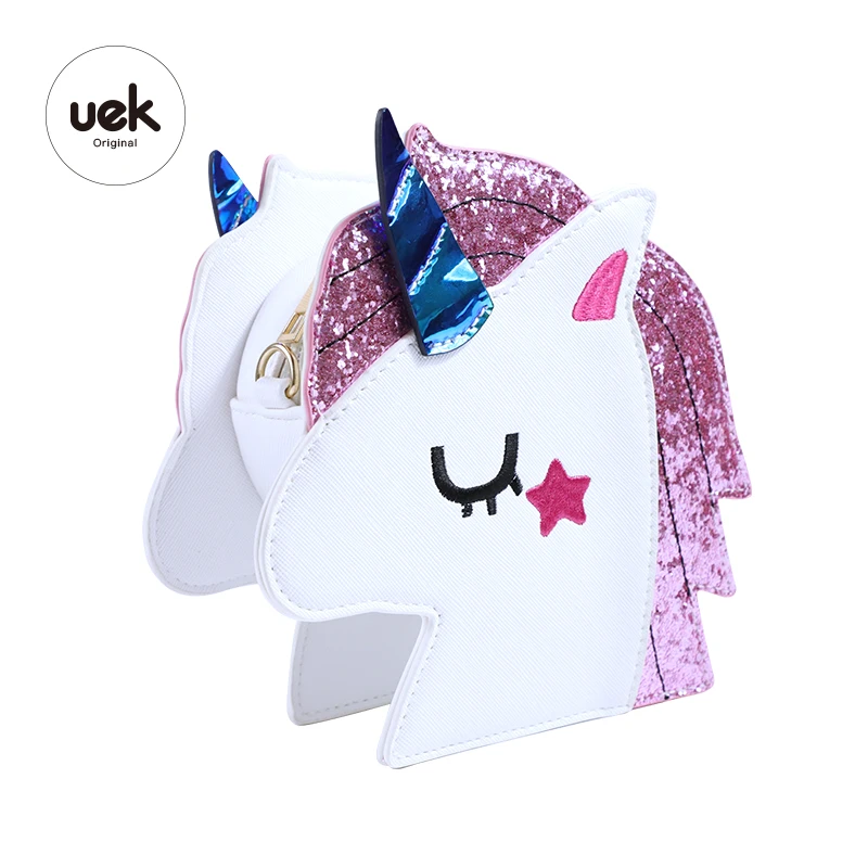 Uek детский Забавный Единорог Рождественский подарок 3d сумка через плечо сумка для девочки сумка