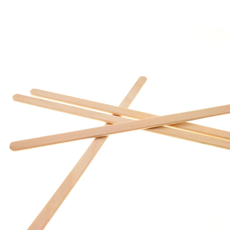 140mm Direct Manufactured Biodegradable Wooden Disposable Round End Coffee Stirrer