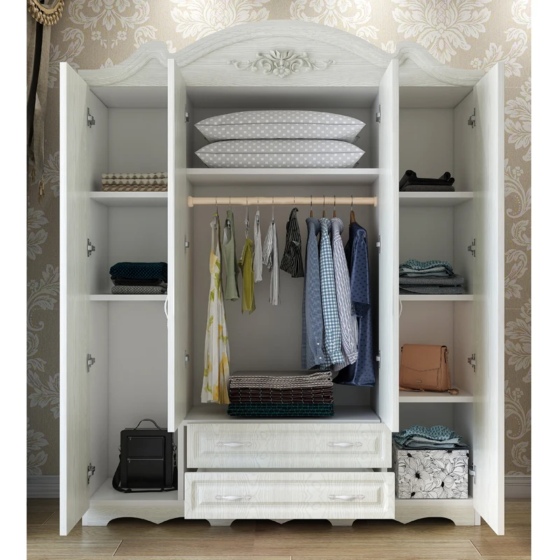 Professional  plastic wardrobe portable customization colorful storage cabinets variety 5 4 3 2 door mdf wardrobe