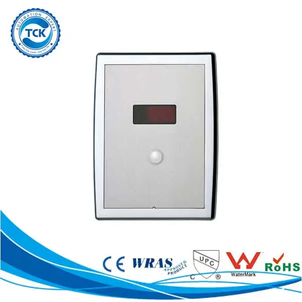 Touchless Infrared sensor activated toilet and flush valve with manual button