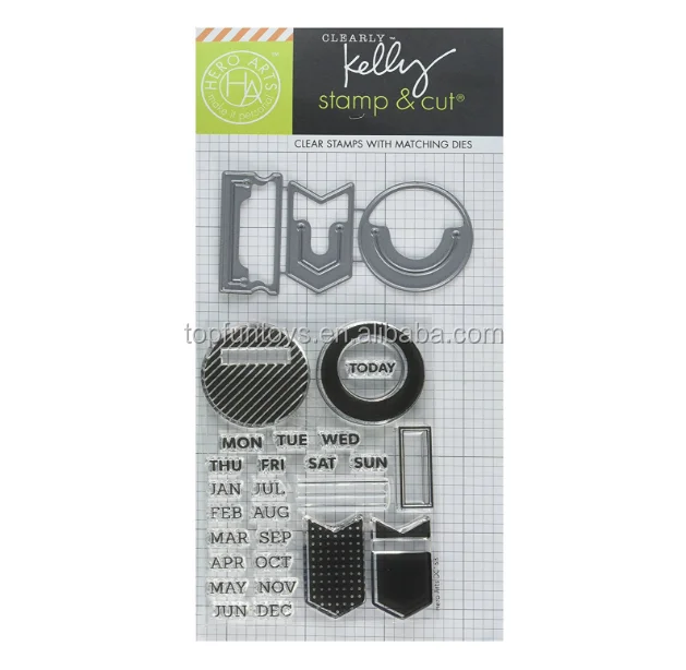 
Promotion clear stamps set metal die cut for paper scrapbook and craft use 