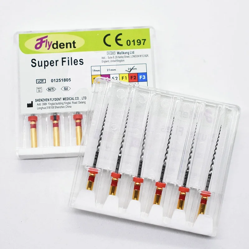 dental instrument rotary super files engine golden files heat activation dental tool for dentist material