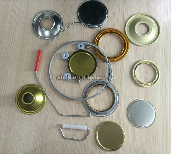 Tin components Lid Ring  bottom  for paint can making